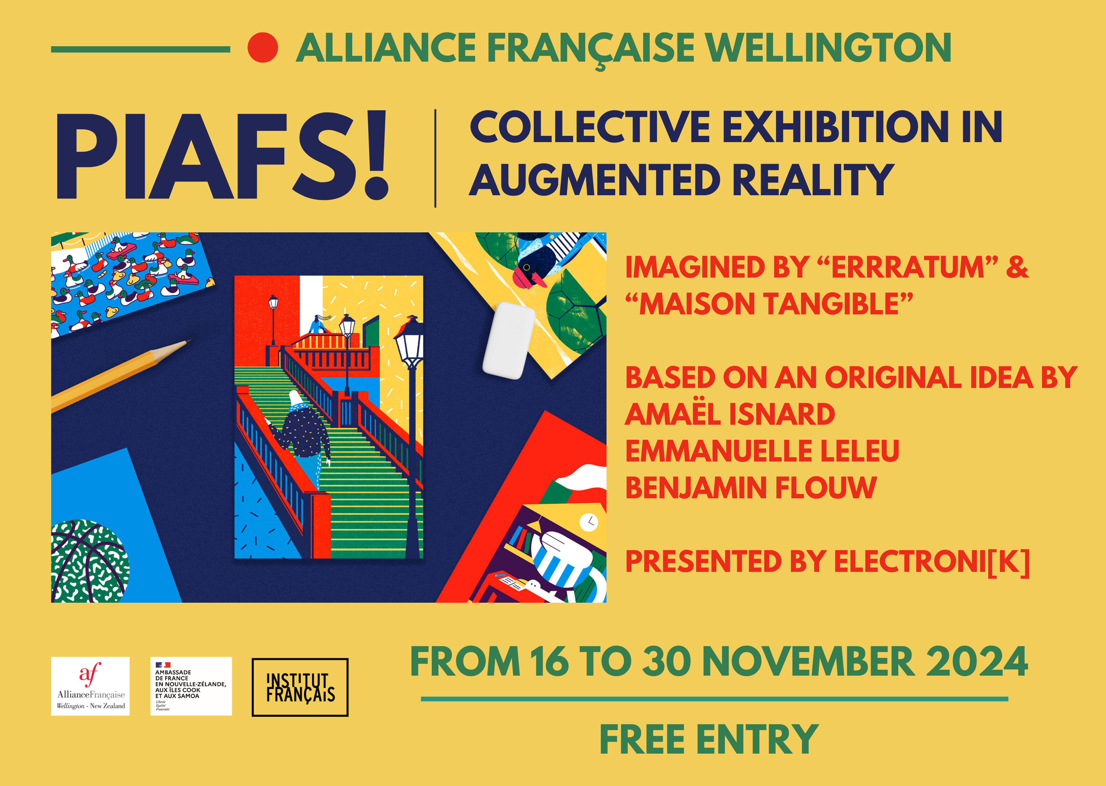 PIAFS! - Collective Exhibition in Augmented Reality