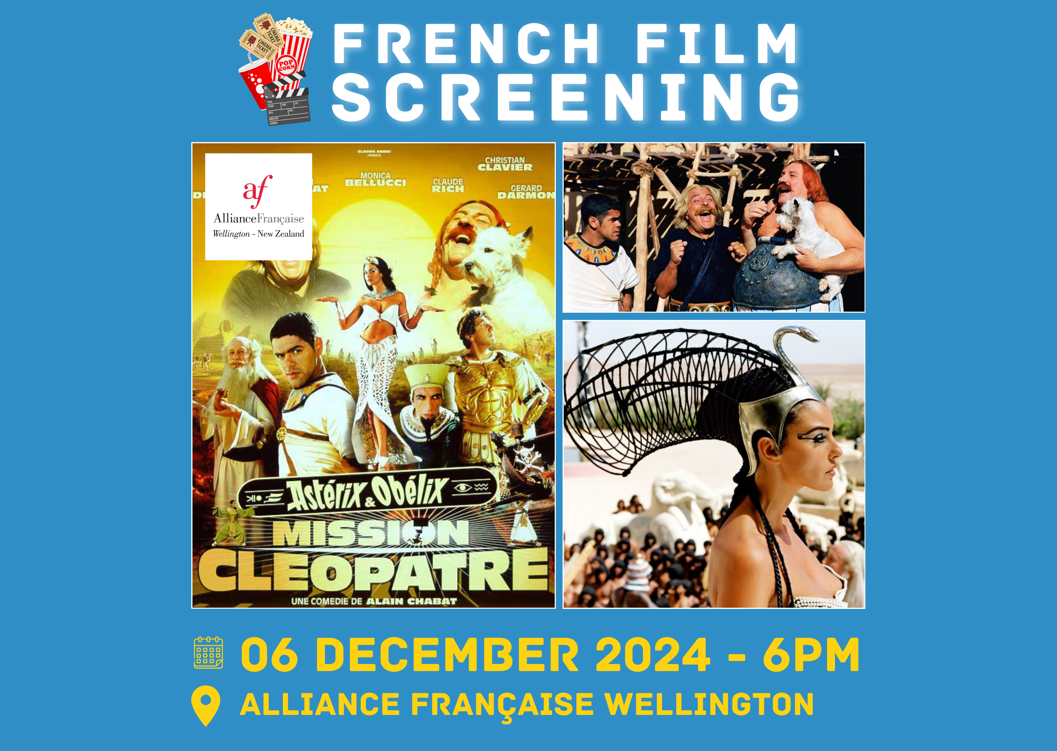 Film Screening - French Comedy "Asterix and Obelix, 	Mission Cleopatra"