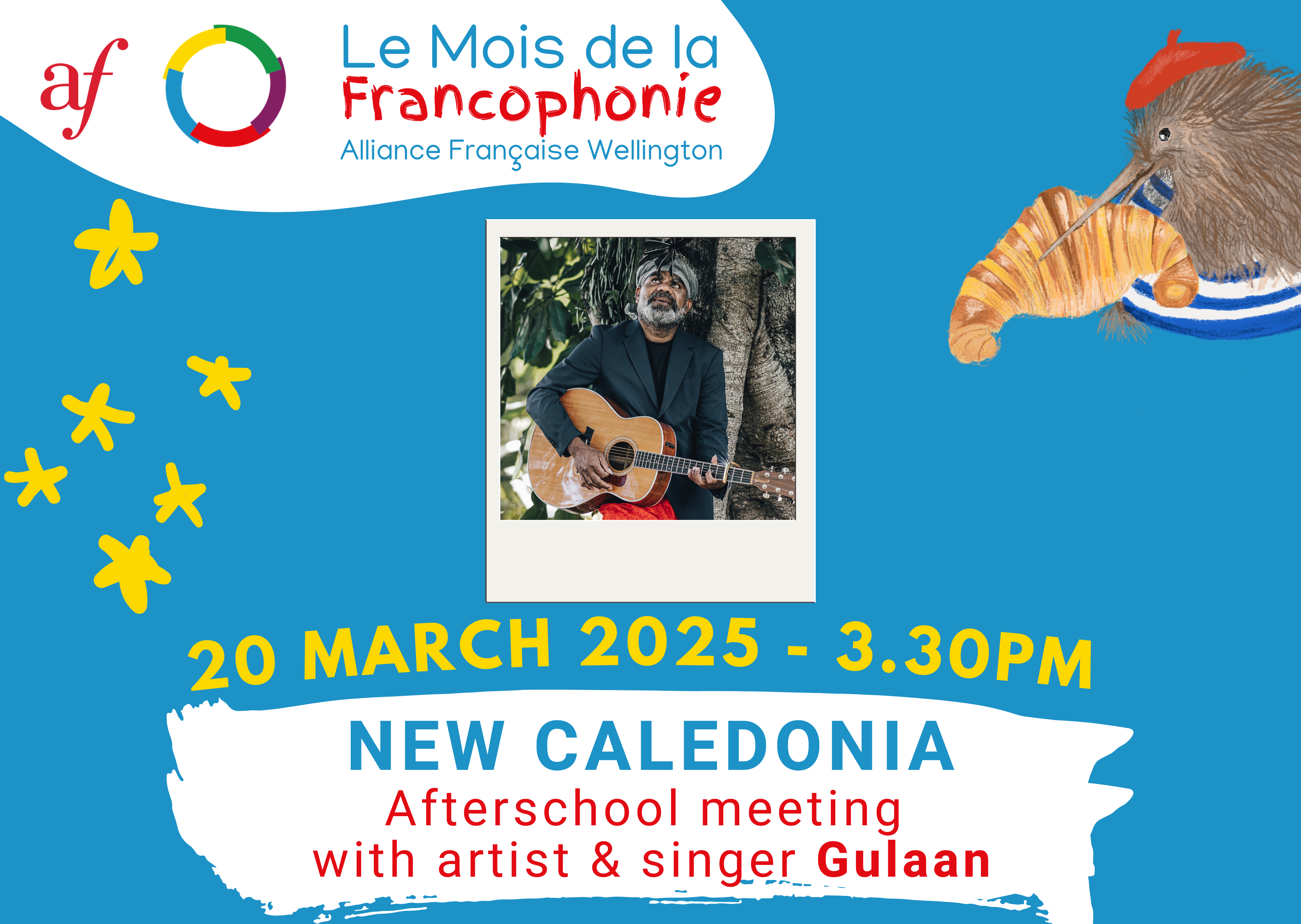 Francophonie 2025 - Afterschool meeting with New Caledonian artist Gulaan