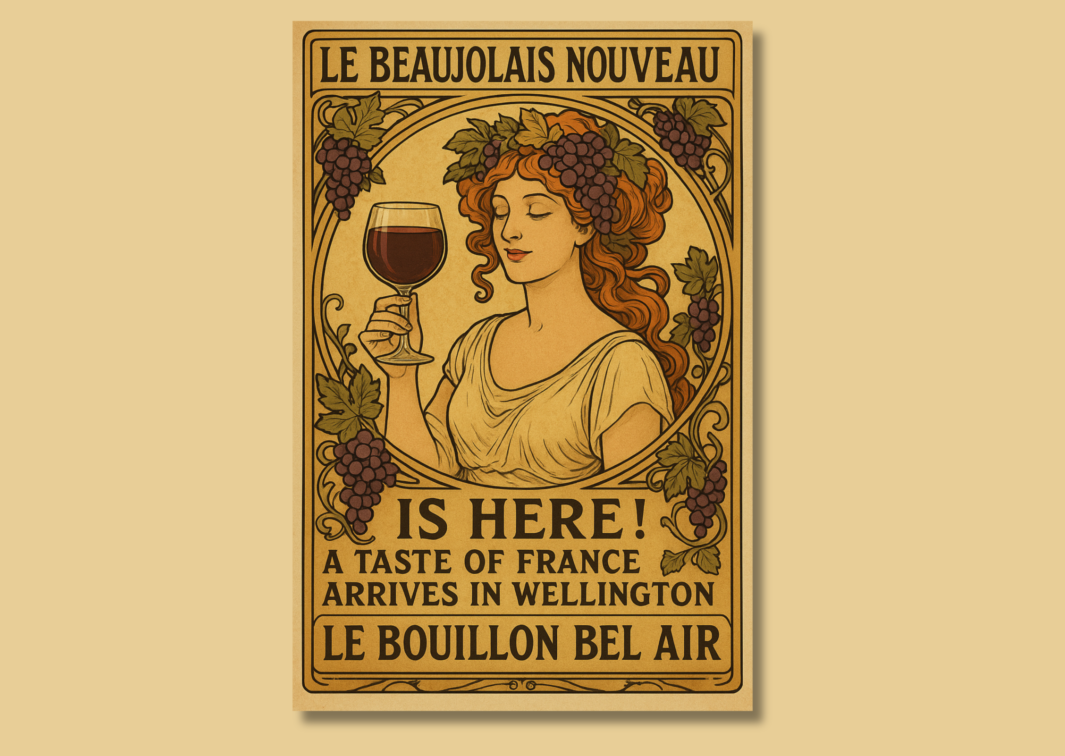 Le Beaujolais Nouveau at Le Bouillon Bel Air