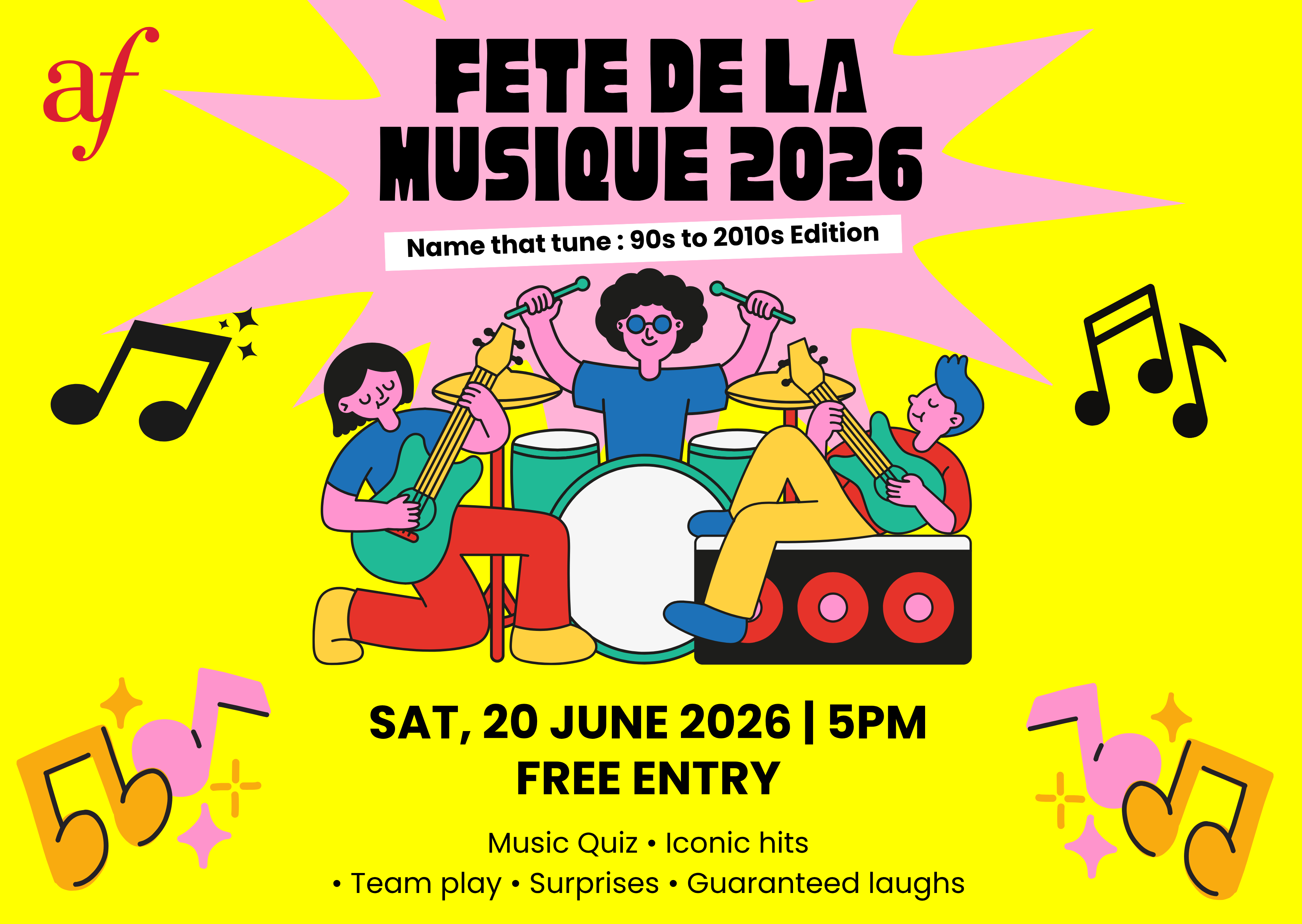 Fête de la Musique 2026 - Name that tune : 90s to 2010s Edition