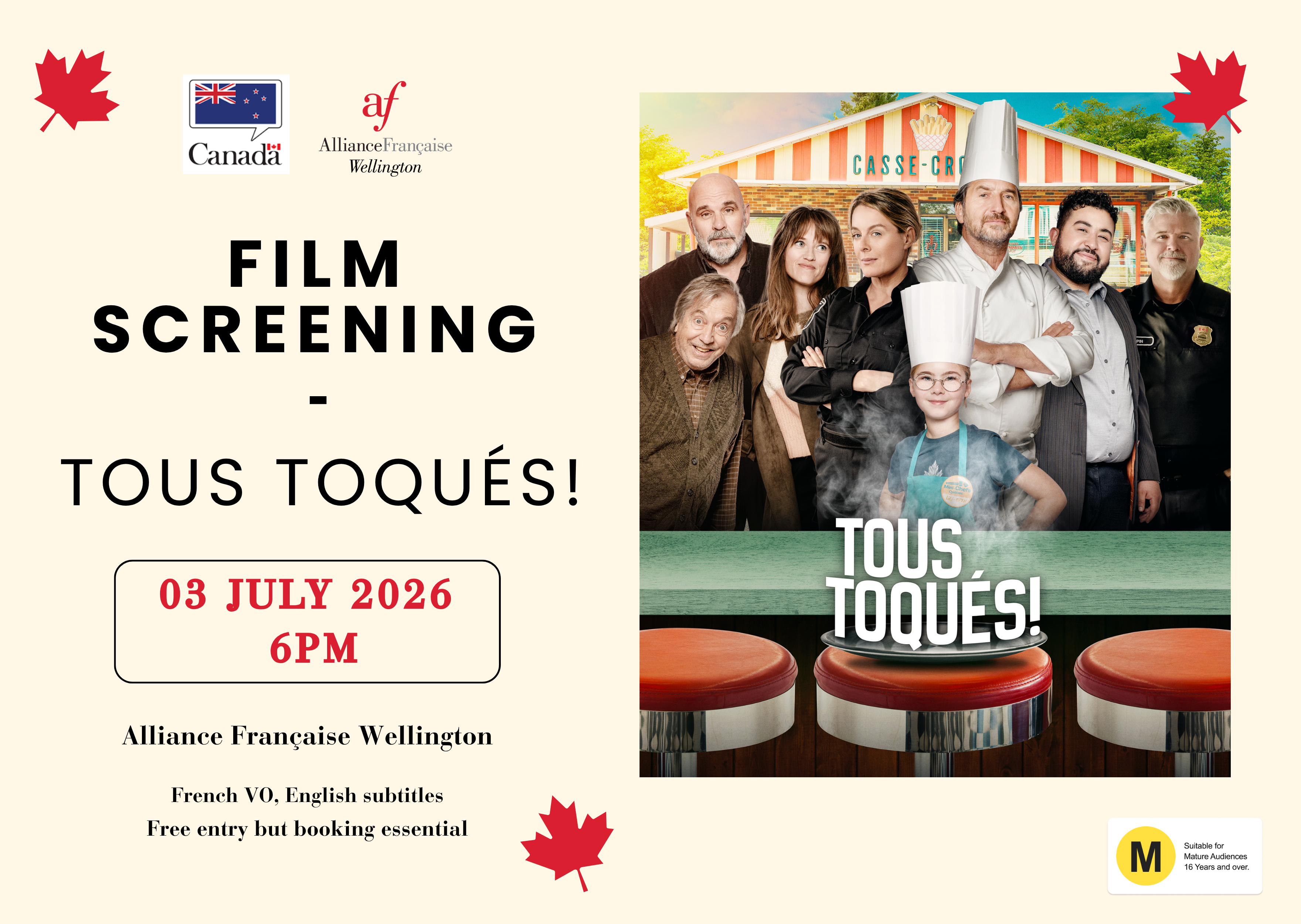 Canadian Film Screening - Tous Toqués!