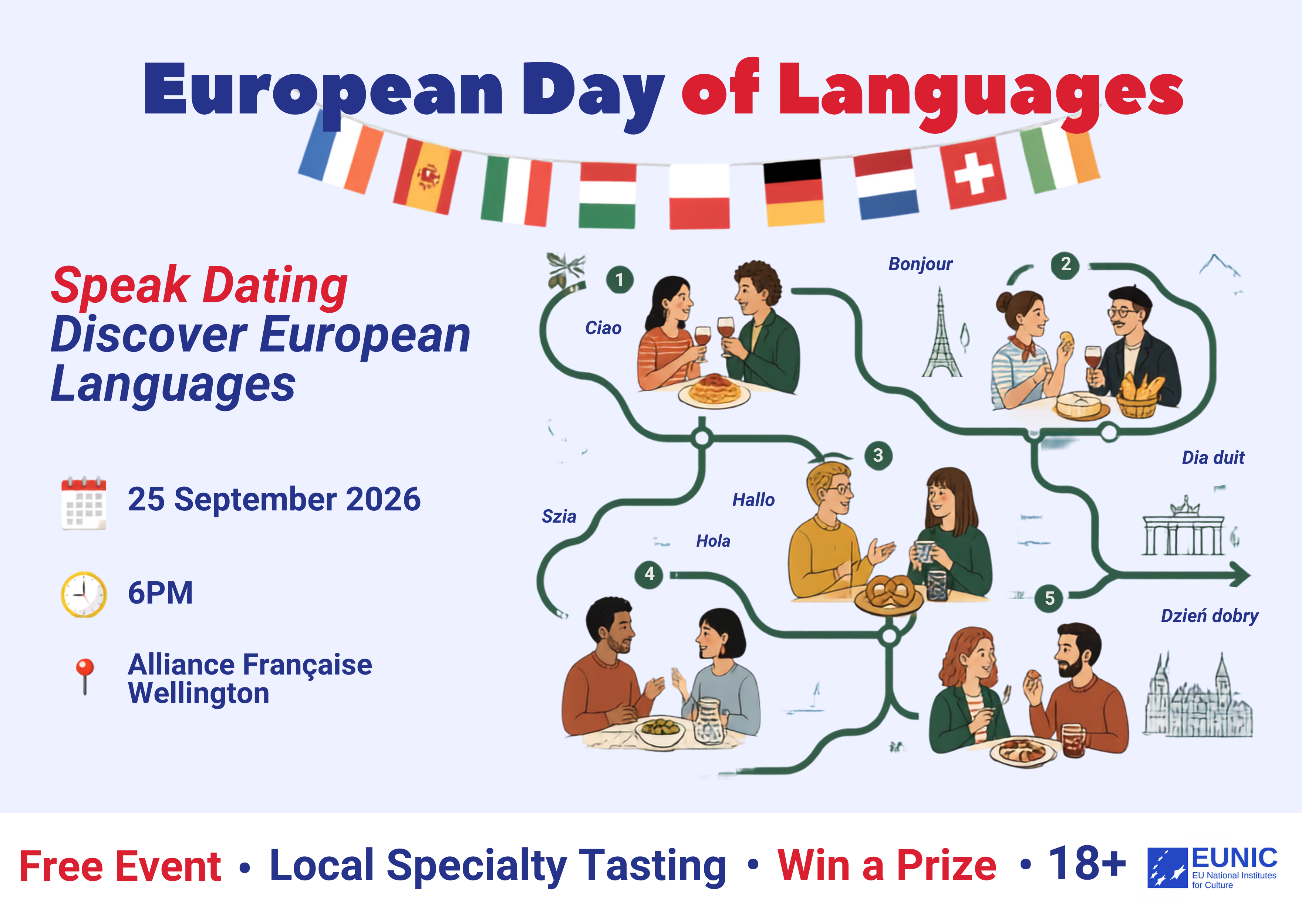 2026 Edition - Speak Dating for European Day of Languages in Wellington