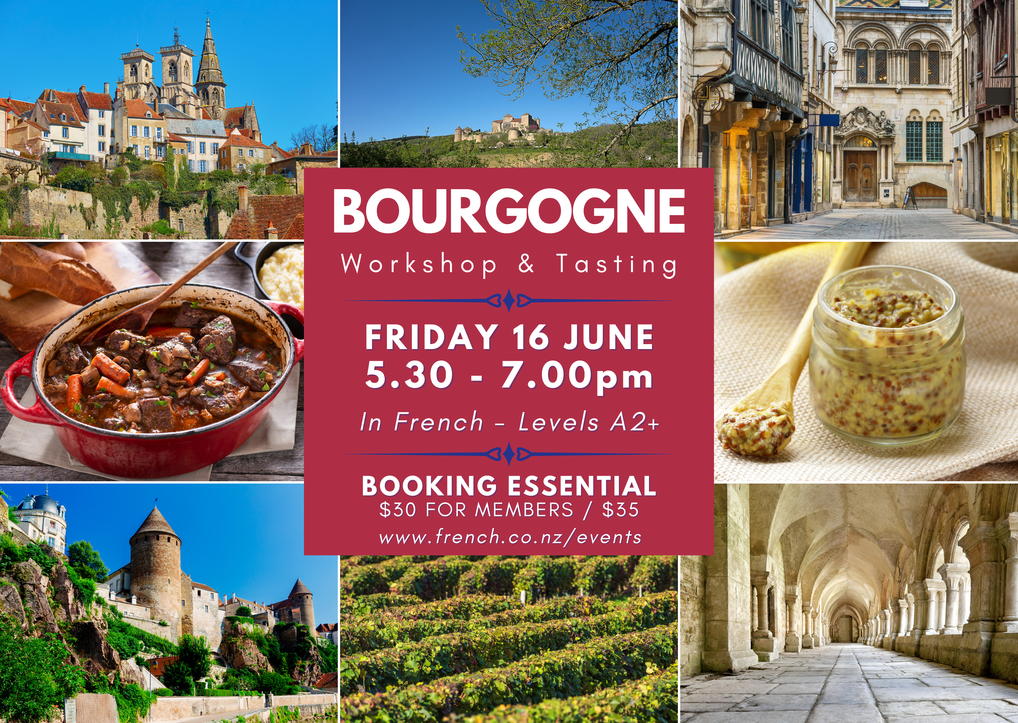 Découvrez la Bourgogne - French Workshop & Tasting