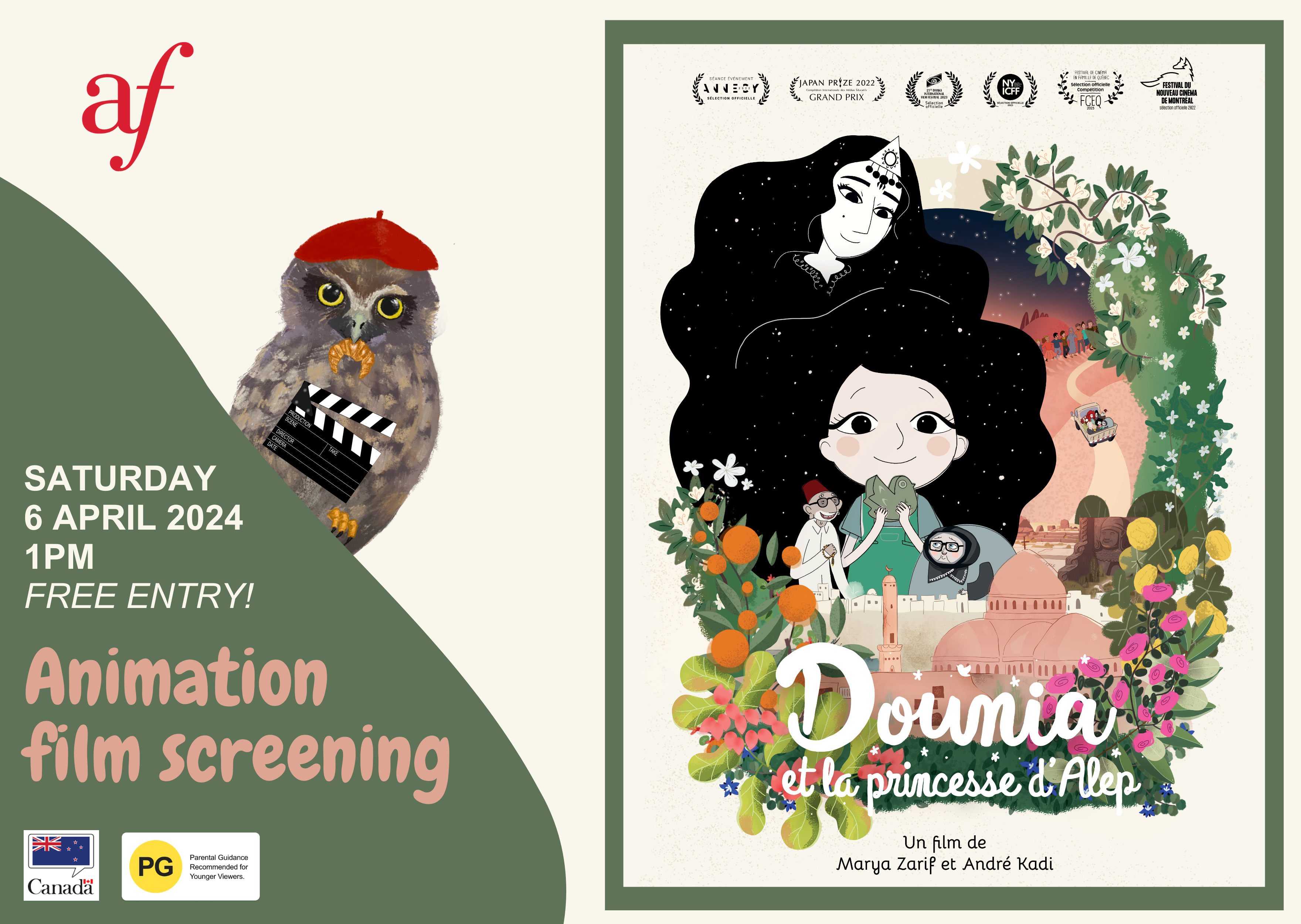🎬 Dounia and the Princess of Aleppo - Screening